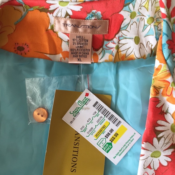 🌺 NWT Transitions blazer 🌸 - Picture 5 of 5